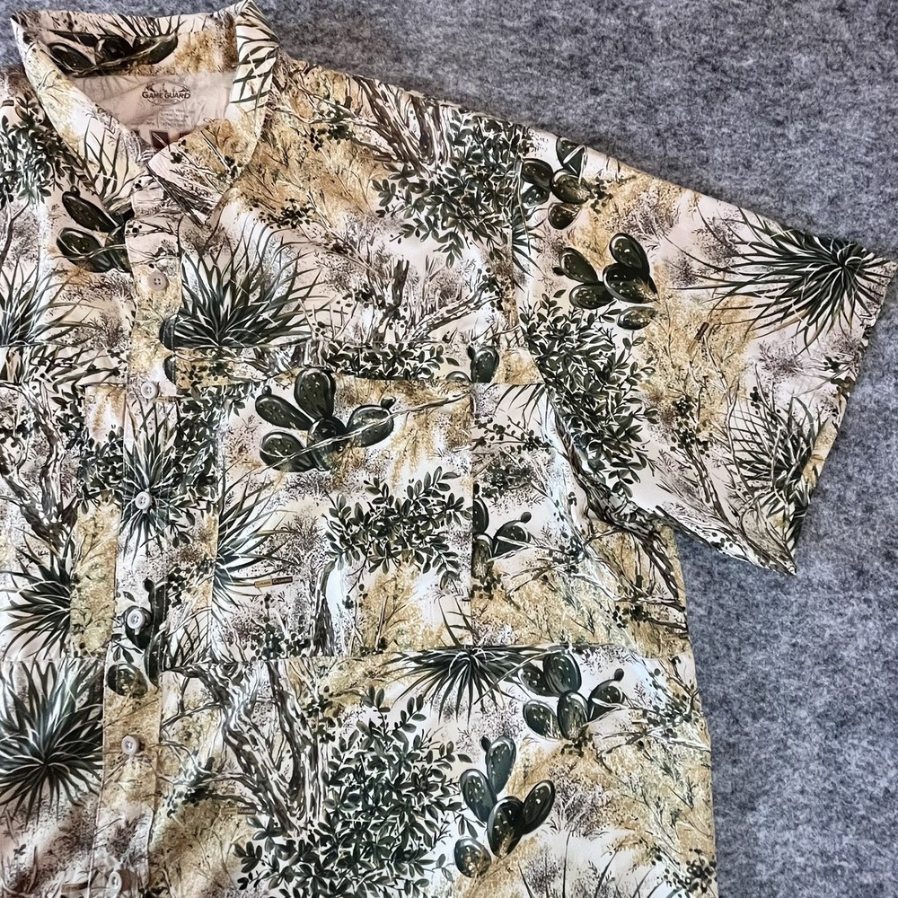 GameGuard Outdoors‎ Shirt Mens 4XL Cactus Camo Vented Fishing Hunting Casual